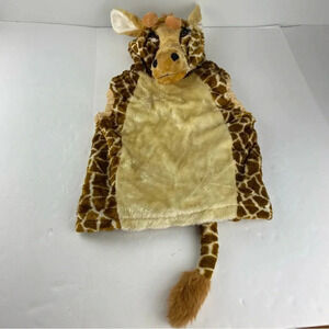 Childrens Kids Medium 7-8 Giraffe Costume Plush Hooded 1 Piece
